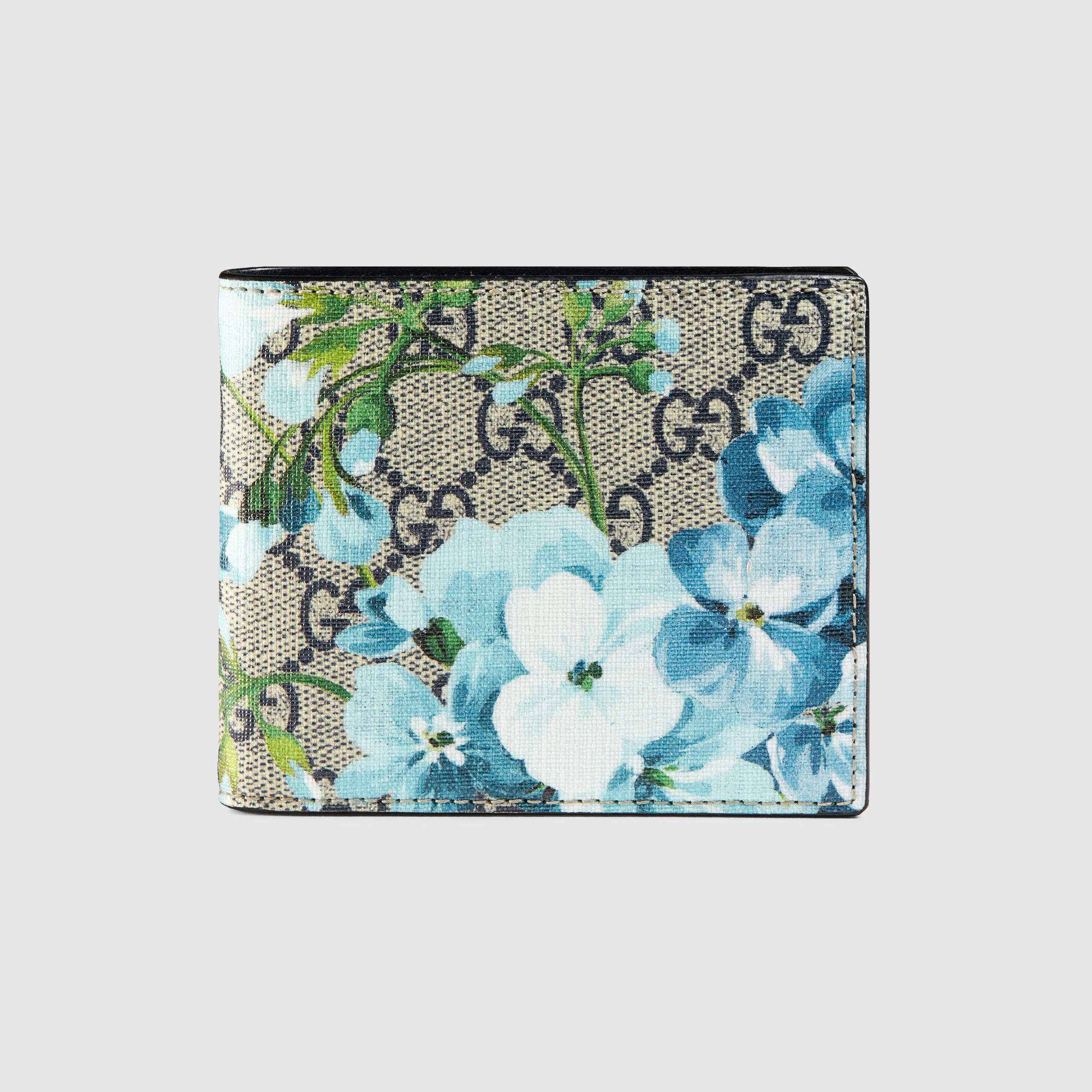 Gucci Gg Blooms Wallet in Blue for Men Lyst